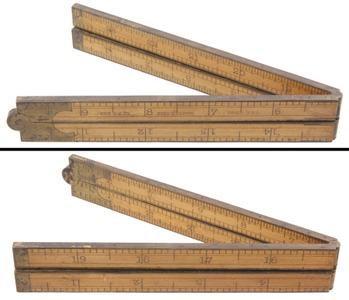 Chapin-Stephens Company (Unmarked): Two Foot, Four Fold Folding Rule