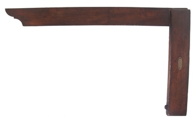 Unmarked: Fancy Mahogany Cabinet Maker's Try Square