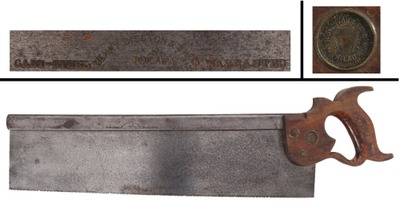 Henry Disston & Sons, Philadelphia, Pennsylvania: Unus. Mis-Marked 18" Tenon Saw