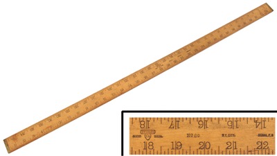 Stanley Rule & Level, No. 80: Extra Clean Three Foot Saddler's Rule