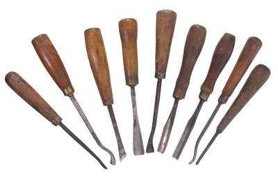Assorted Makers: Eight Clean & Usabbl Carving Tools