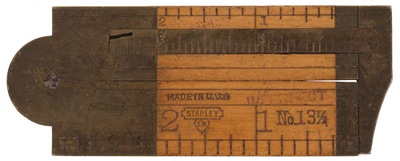 Stanley Rule & Level, No. 13 1/2: 6 Inch, Two Fold Folding Rule