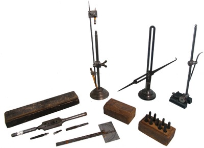 Assorted Makers: Lot Of Early Type Machinists' Tools