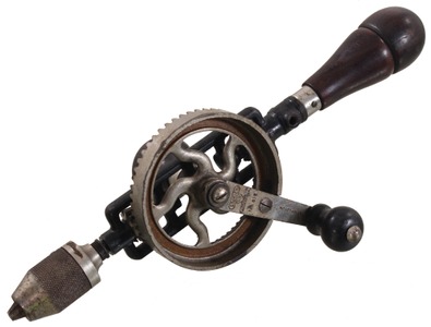 Stanley Rule & Level, No. 615: Early R'wood Hdl. Hand Drill