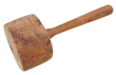Unmarked: Clean & Usable Burl Head Mallet