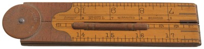 Lufkin Rule Company, Saginaw, Michigan, No. 873 L: Combination Folding Rule