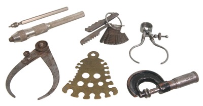 Assorted Makers: Coll. Of Small Size Measuring Tools