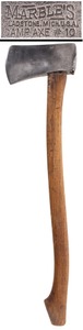 Webster L. Marble, Gladstone, Michigan, No. 10: Rare 20" Handle Camp Axe