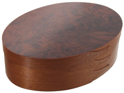 Robert Lindner, Clarence, New York: Spectacular Walnut Burl Shaker Box
