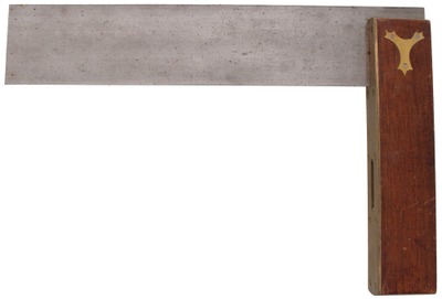 Unmarked: Extra Clean Mahogany Try Square And Level