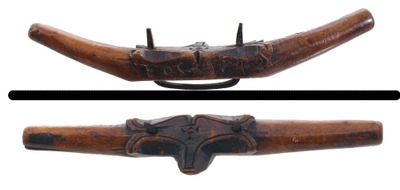 Unmarked: Early Carved Wooden Spoke Shave