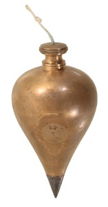 Unmarked: Early "Turnip" Form Plumb Bob
