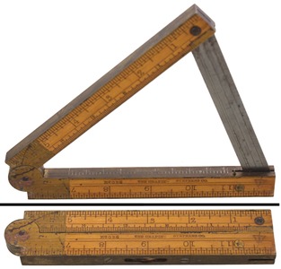 Chapin-Stephens Company, Pine Meadow, Connecticut, No. 036: Patent Inclinometer Folding Rule