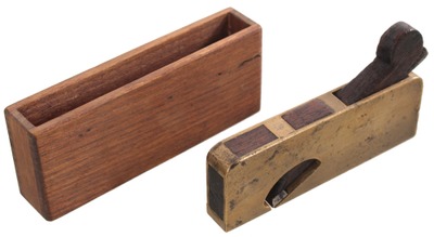 Unmarked: Cast Brass Body Metallic Plane