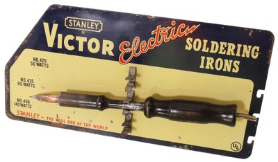 Stanley Rule & Level: Orig. Point Of Sale Display "Victor" Sol