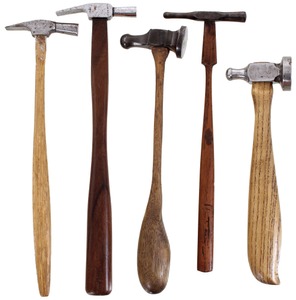 Assorted Makers: Five Extra Clean Metal Wkg. Hammers