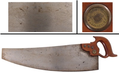 Simonds Saw Manufacturing Company, Fitchburg, Massachusetts, No. 58: Rare Curved Flooring Saw