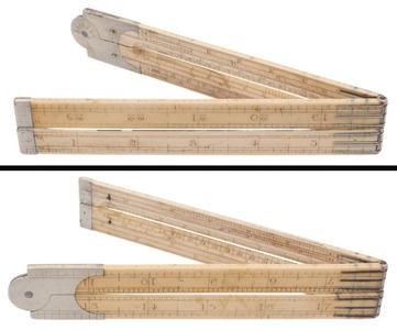 Unmarked: Two-Foot, Four-Fold Archit. Folding Rule