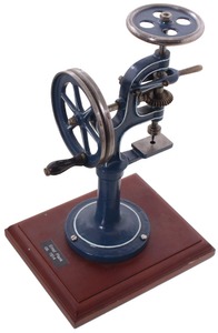 Ernst Plank, Nuremberg, Germany: Highly Detailed Toy Steam Engine Drill Press