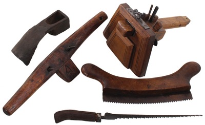 Assorted Makers: Five Early Type Woodworking Tools