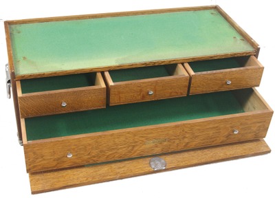 H. Gerstner & Sons, Dayton, Ohio: Orig. Oak Base For Tool Chest
