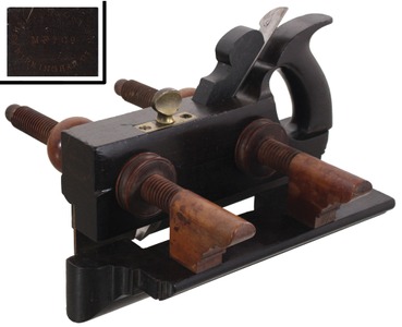 Shelton & Osborn Manufacturing Company, Birmingham, Connecticut: Handled Ebony Plow Plane