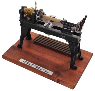 Iabeur Manufrance, France: Early 20th Century Toy Metal Lathe