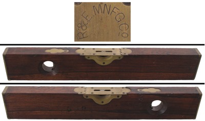 Russell & Erwin Manufacturing Company, New Britain, Connecticut: Rare Solid Rosewood Spirit Level