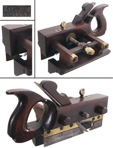 Mockridge & Francis, Newark, New Jersey: Rare Hdld. Three Arm Plow Plane
