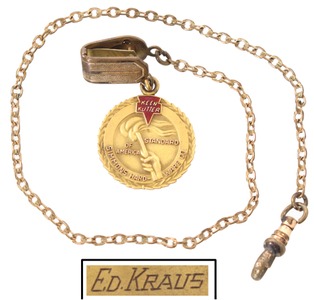 E.C. Simmons Hardware Company, St. Louis, Missouri: Unus. "Keen Kutter" Watch Fob & Chain