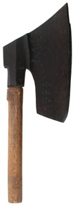 Unmarked: Carved & Decorated 18th C. Goosewing Ax