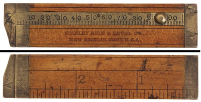 Stanley Rule & Level: Rare Button Caliper Rule