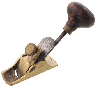 Hammacher, Schlemmer & Company, No. 54: Hdld. Brass Violin Maker's Plane
