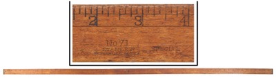 Stanley Rule & Level, No. 71: 5' Maple Carpenter's Rule