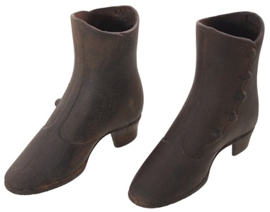 J.R. Palmenberg's Sons, New York, New York: Pair Of 19th C. Cast Iron Ladies Boots