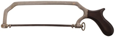Tiemann & Company, New York, New York: Early Ger. Silver & Gutta Percha Saw