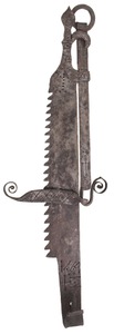 Unmarked: Spectacular 17th C. Fireplace Crane
