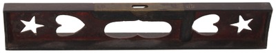 Unmarked: Rare "Heart & Stars" Cast Iron Level