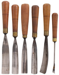 D.R. Barton & Company, Rochester, New York: Six Uncommon Size Carving Tool