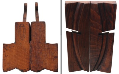 W. Gaskin, Willlington, England: Pair Of R. & L. Hand Curved Cove Molders