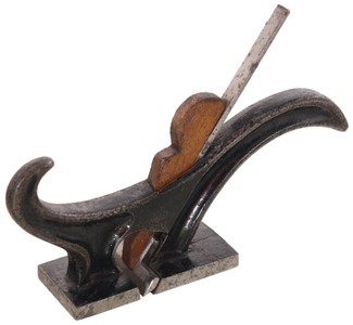 N. Erlandsen, New York (unmarked): Cast Iron Coach Rabbet Plane