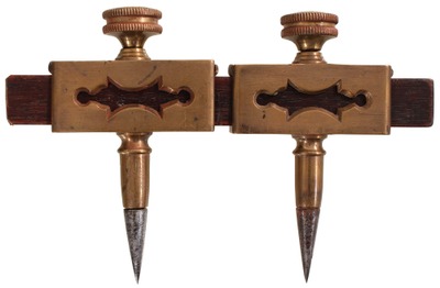Unmarked: Showy "Cutout" Bronze Trammels