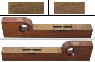 Alex. Mathieson & Son, Glasgow, Scotland, No. 16 D: Rosewood Sighting Level