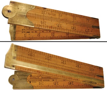 Stanley Rule & Level, No. 83 C: Two Foot/Four Fold Folding Rule