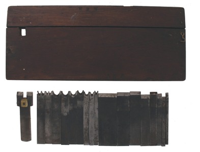 Siegley Tool Company, Wilkes Barre, Pennsylvania: Full Boxed Set Of Cutting Irons