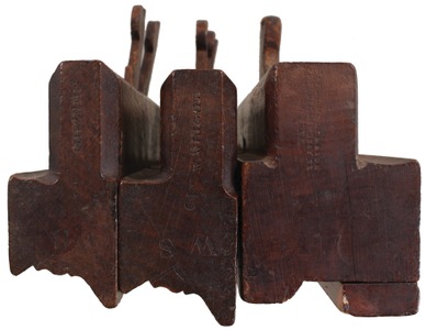 Assorted Makers: Three Scottish Mkr. Sash Molding Plane