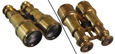 J.H. Steward, Optician, London: Pair Of Early Brass Field Glasses
