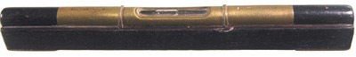 Alex. Mathieson & Son, Glasgow, Scotland, No. 18 C: Rare Ebony Body Spirit Level
