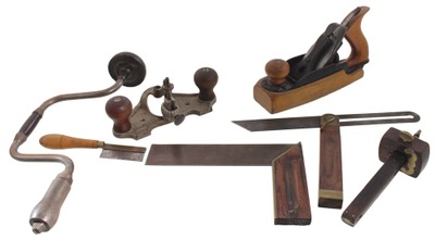 Assorted Makers: Lot Of Clean & Usabl Woodworking Tools