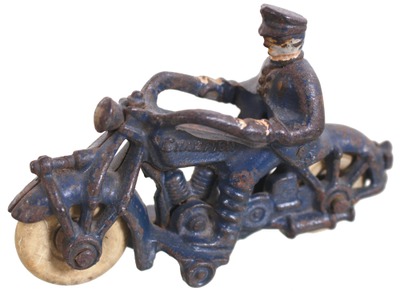 A.C. Williams Company, Ravenna, Ohio: Orig. Cast Iron "Champion" Motorcycl